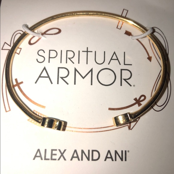 Alex And Ani Spiritual Armor L💖VE Cuff - Picture 4 of 5
